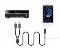 UGREEN AV116 Przewód 35mm Jack do 2RCA Cinch 2m czarny - 1501461 - zdjęcie 2